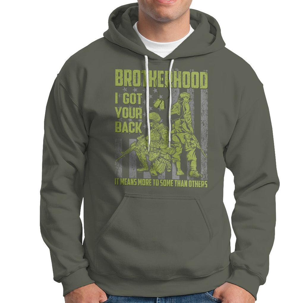 American Veteran Hoodie Brotherhood Means More To Some Than Others TS02 Printyourwear