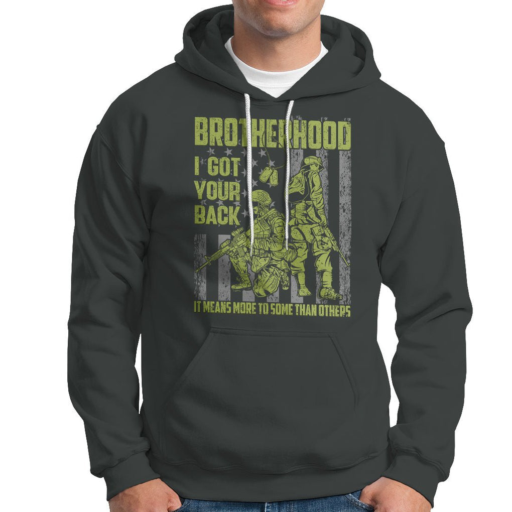 American Veteran Hoodie Brotherhood Means More To Some Than Others TS02 Printyourwear