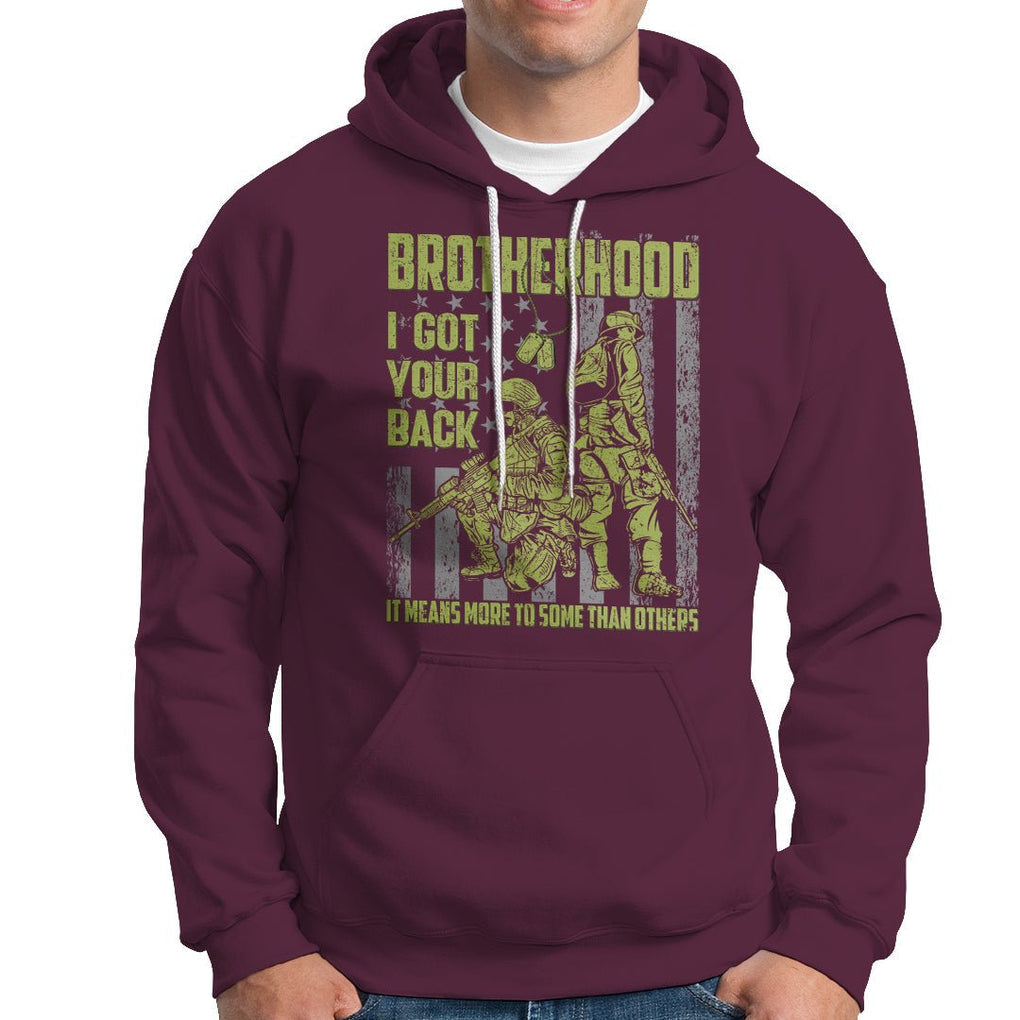 American Veteran Hoodie Brotherhood Means More To Some Than Others TS02 Printyourwear