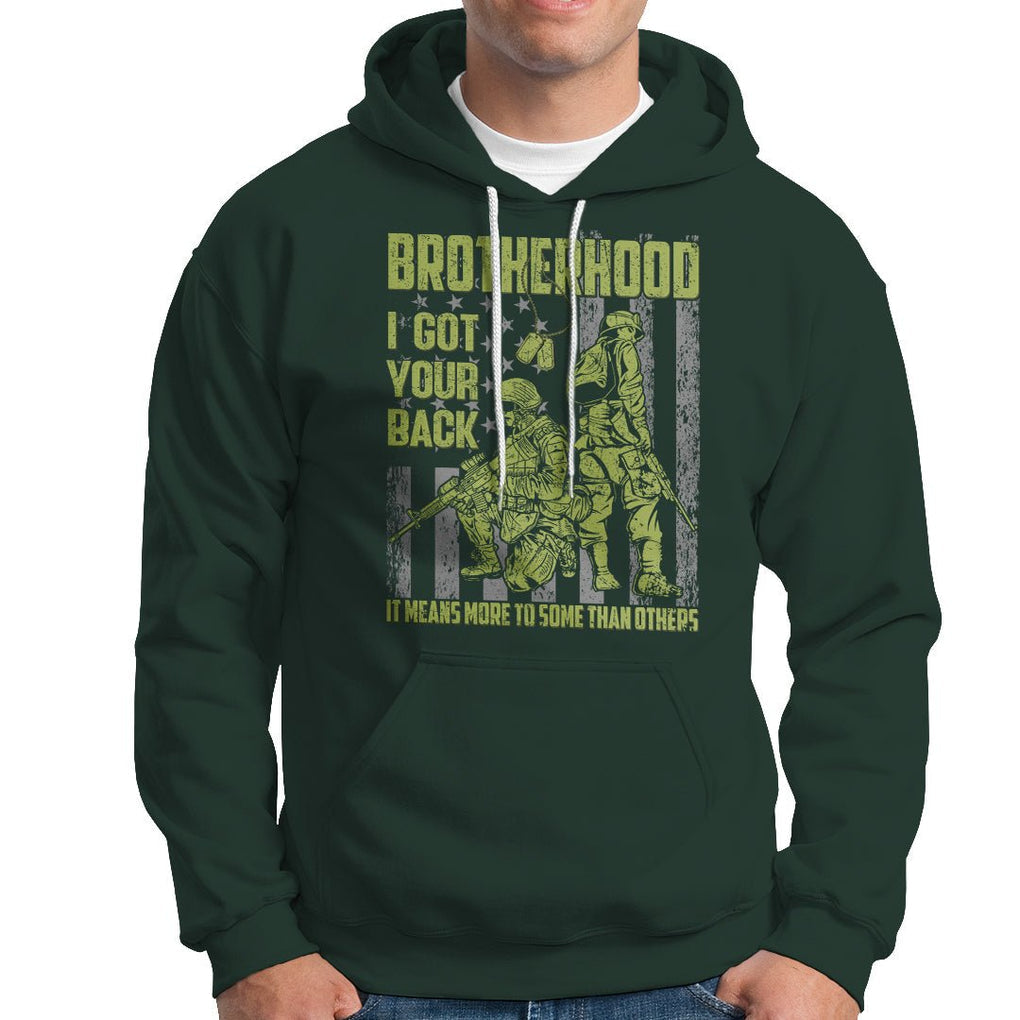 American Veteran Hoodie Brotherhood Means More To Some Than Others TS02 Printyourwear