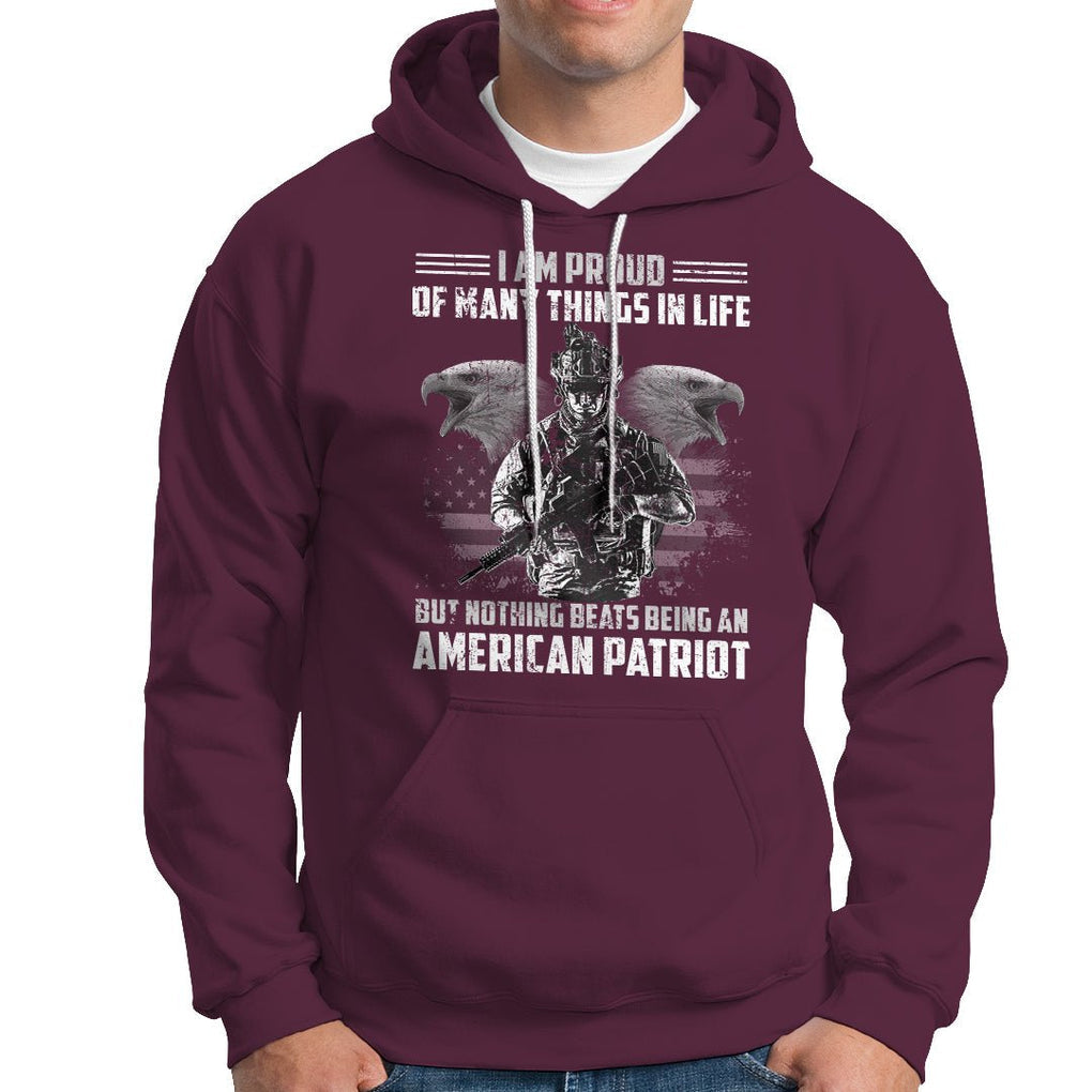 American Veteran Hoodie I Am Proud Of Many Things In Life But Nothing Beats Being An American Patriot TS02 Printyourwear