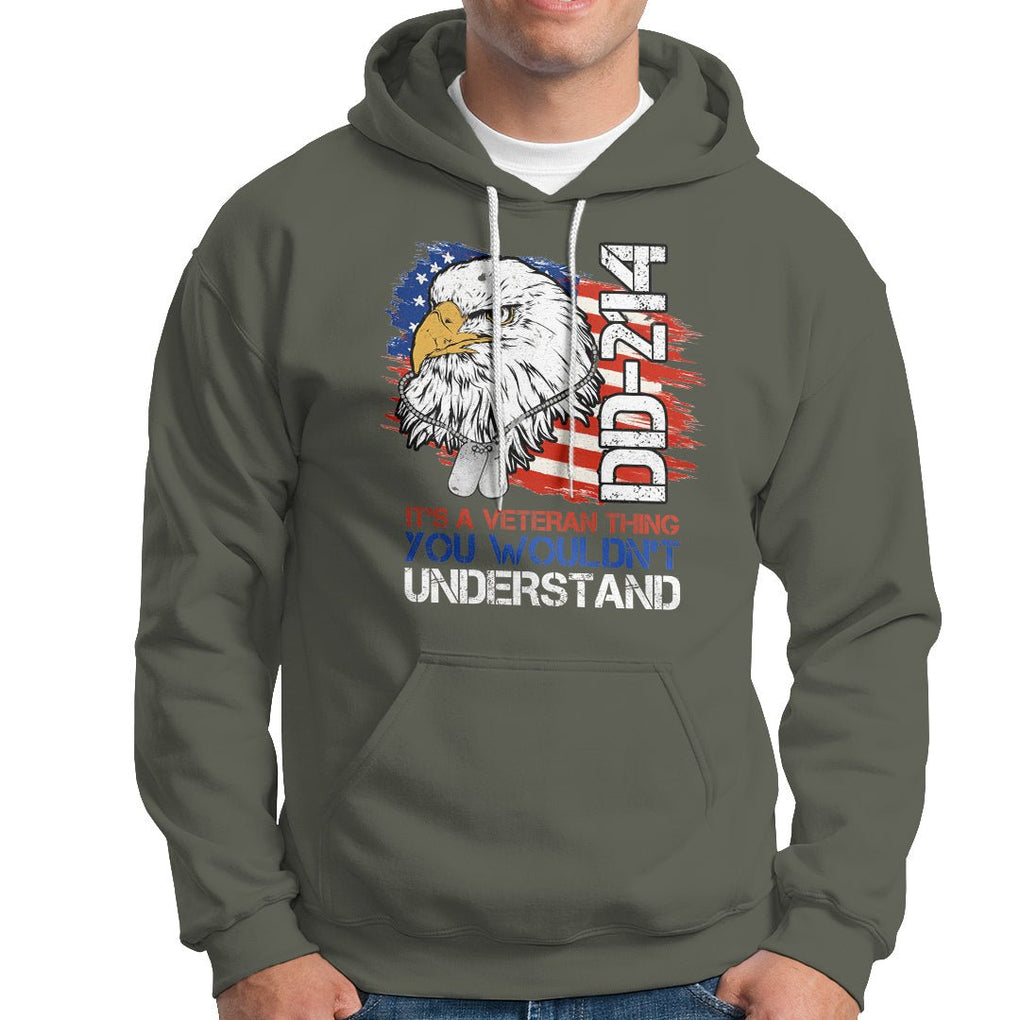 American Veteran Hoodie It's A Veteran Thing You Wouldn't Understand US Eagle DD-214 TS02 Printyourwear