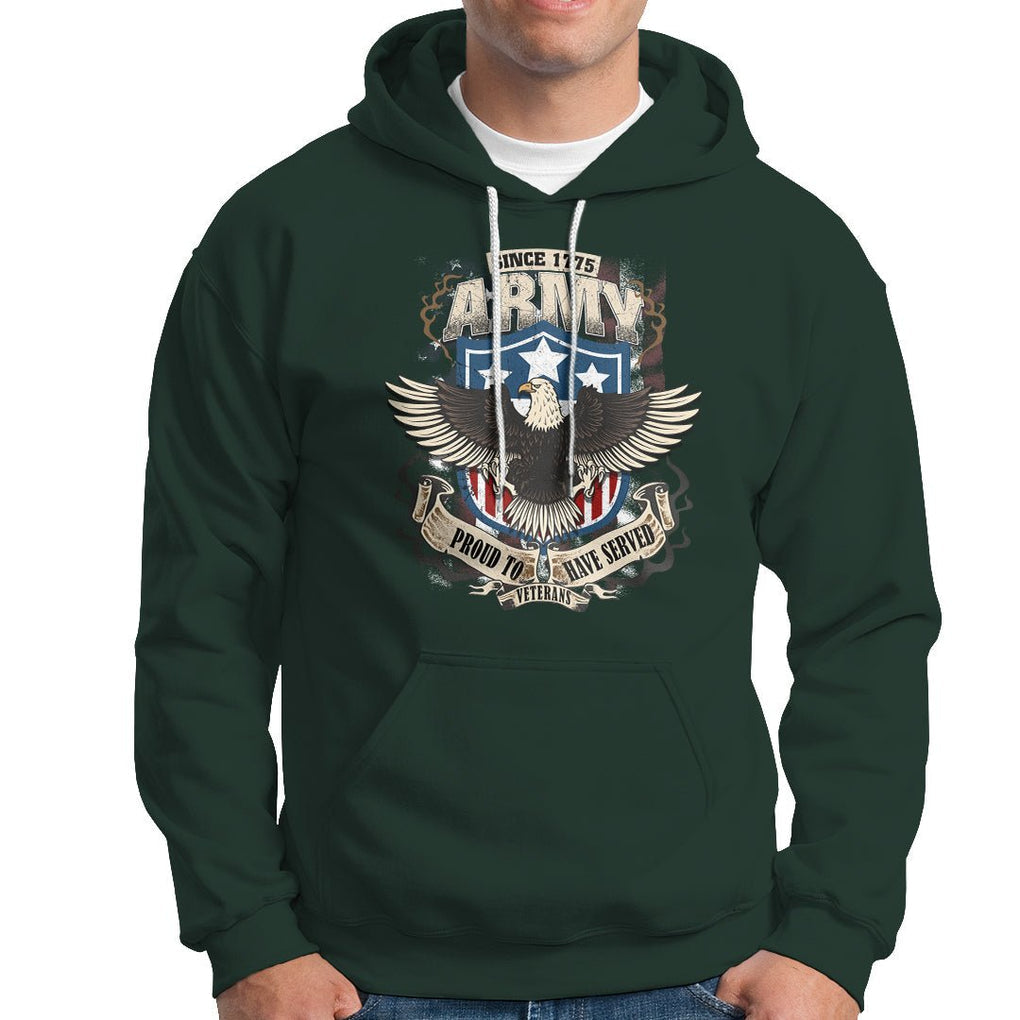 American Veteran Hoodie Since 1775 Army Proud To Have Served Veterant TS02 Printyourwear