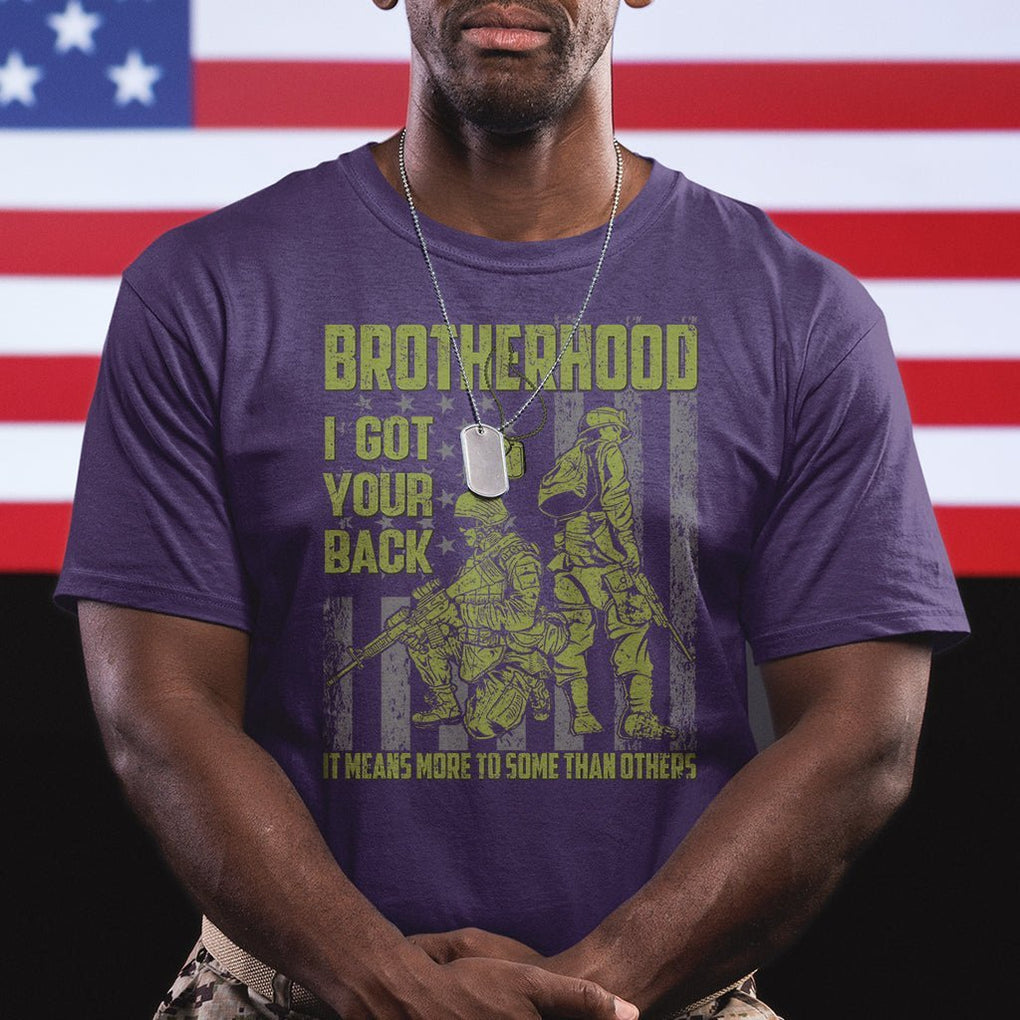 American Veteran T Shirt Brotherhood Means More To Some Than Others TS02 Printyourwear