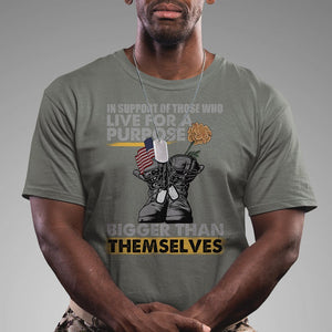 American Veteran T Shirt In Support Of Those Who Life For A Purpose Bigger Than Themselves TS02 Printyourwear