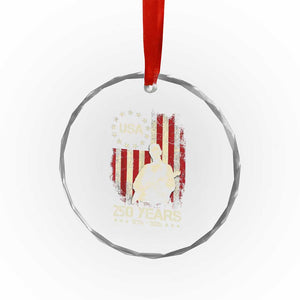 America's 250th Abraham Lincoln Playing Guitar Crystal Glass Ornament TS14 Print Your Wear