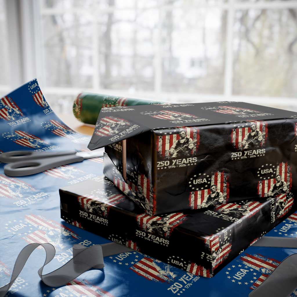 America's 250th Abraham Lincoln Playing Guitar Wrapping Paper Roll TS14 Black Print Your Wear