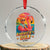 Americas Gulf Est 2025 Crystal Glass Ornament Funny Trump Flamingo Float Patriotic Beach TS02 Transparent Glass 3'' Circle Print Your Wear