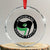 Amphibians Against Fascism Crystal Glass Ornament Anti-Fascist Frog Logo Portland Protest TS02 Transparent Glass 3'' Circle Print Your Wear