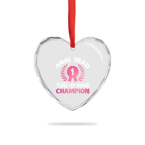Anal Bead Tug O War Champion Funny Offensive Heart Crystal Glass Ornament Inappropriate Adult Humor Pink TS02 Print Your Wear