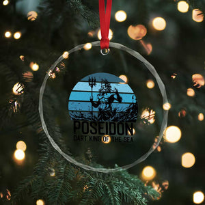 Ancient Greek Mythology Poseidon Dartist Crystal Glass Ornament Dart King Of The Sea Trident TS12 Print Your Wear