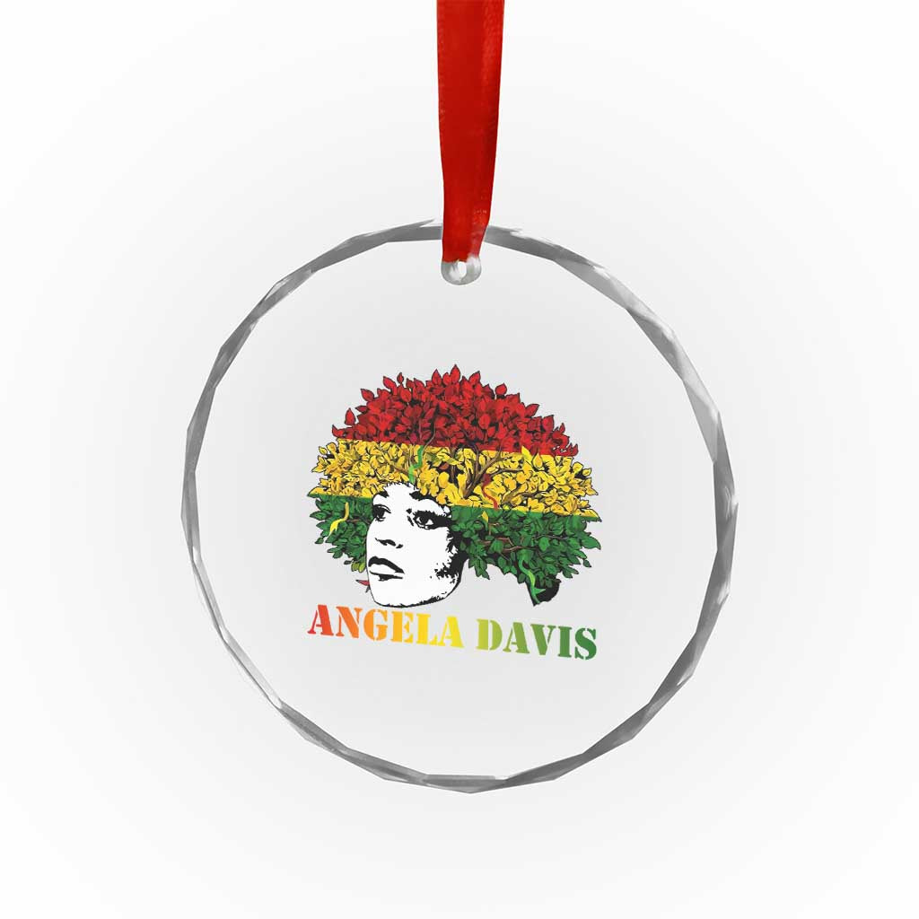 Angela Davis Crystal Glass Ornament Black History Month TS14 Print Your Wear
