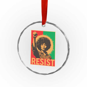 Angela Davis Crystal Glass Ornament Political Protest Resist Civil Rights Freedom TS14 Print Your Wear