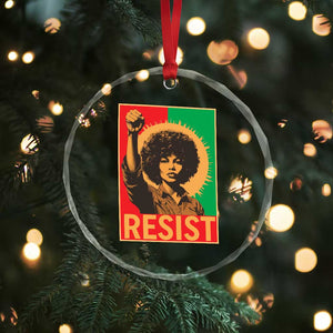 Angela Davis Crystal Glass Ornament Political Protest Resist Civil Rights Freedom TS14 Print Your Wear