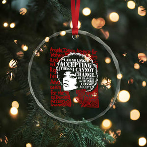 Angela Davis Inspirational Quote Crystal Glass Ornament Black History Month TS14 Print Your Wear