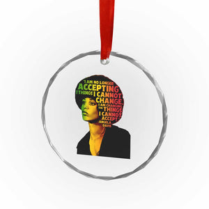 Angela Davis Inspirational Quote Crystal Glass Ornament Black History Month Afro Woman Activist TS10 Print Your Wear