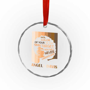 Angela Davis Inspirational Quote Crystal Glass Ornament Black Pride Melanin TS14 Print Your Wear