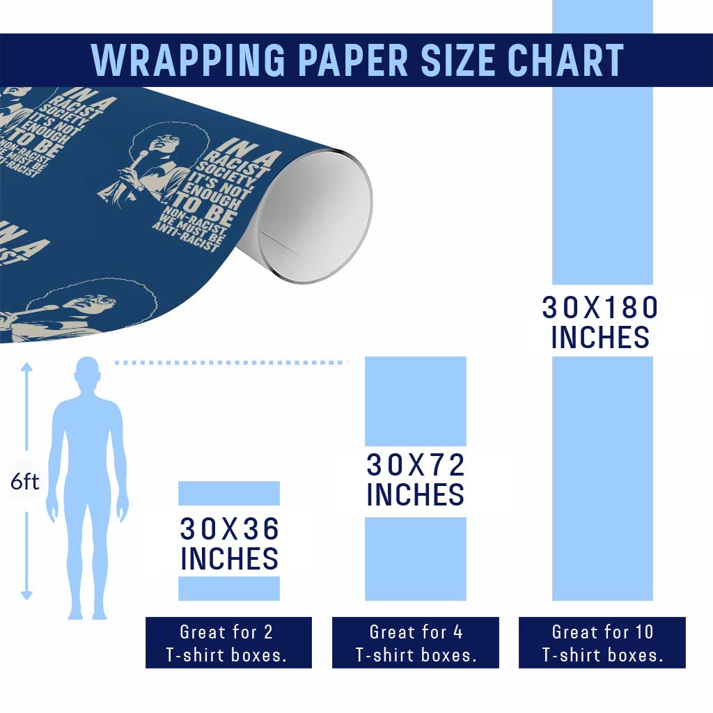 Angela Davis Inspirational Quote Wrapping Paper Roll TS14 Print Your Wear