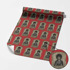Angela Davis Inspirational Quote Wrapping Paper Roll Black History Melanin TS14 Red Print Your Wear