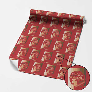 Angela Davis Inspirational Quote Wrapping Paper Roll Black Pride Melanin TS14 Red Print Your Wear