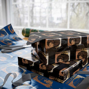 Angela Davis Quote Wrapping Paper Roll I Am No Longer Accepting The Things I Cannot Change TS14 Black Print Your Wear