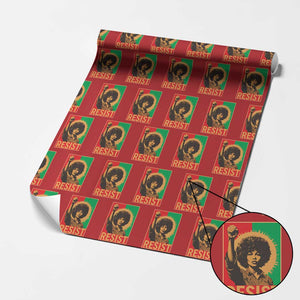 Angela Davis Wrapping Paper Roll Political Protest Resist Civil Rights Freedom TS14 Red Print Your Wear