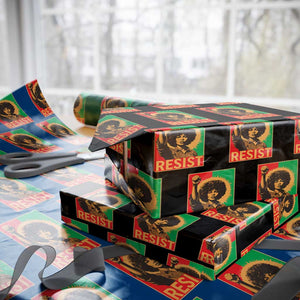 Angela Davis Wrapping Paper Roll Political Protest Resist Civil Rights Freedom TS14 Black Print Your Wear