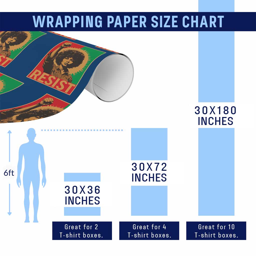 Angela Davis Wrapping Paper Roll Political Protest Resist Civil Rights Freedom TS14 Print Your Wear