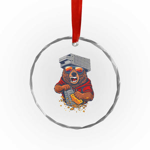Angry Bear Grating Cheese Crystal Glass Ornament Grater Rage Crushing for Fierce Football Fans TS02 Print Your Wear