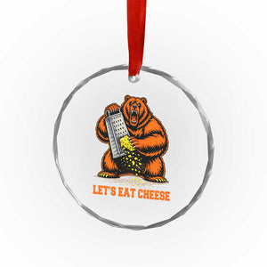 Angry Bear Grating Let's Eat Cheese Crystal Glass Ornament CFB Game Day Sport Fan TS10 Print Your Wear