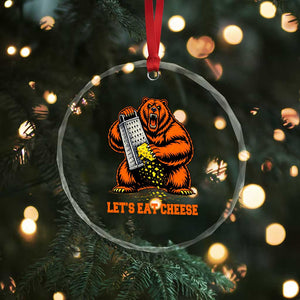 Angry Bear Grating Let's Eat Cheese Crystal Glass Ornament CFB Game Day Sport Fan TS10 Print Your Wear