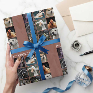 Animals Smoking Cigarettes Meme Wrapping Paper Roll It Looks Just as Cool When You Do It TS10 Mocha Print Your Wear