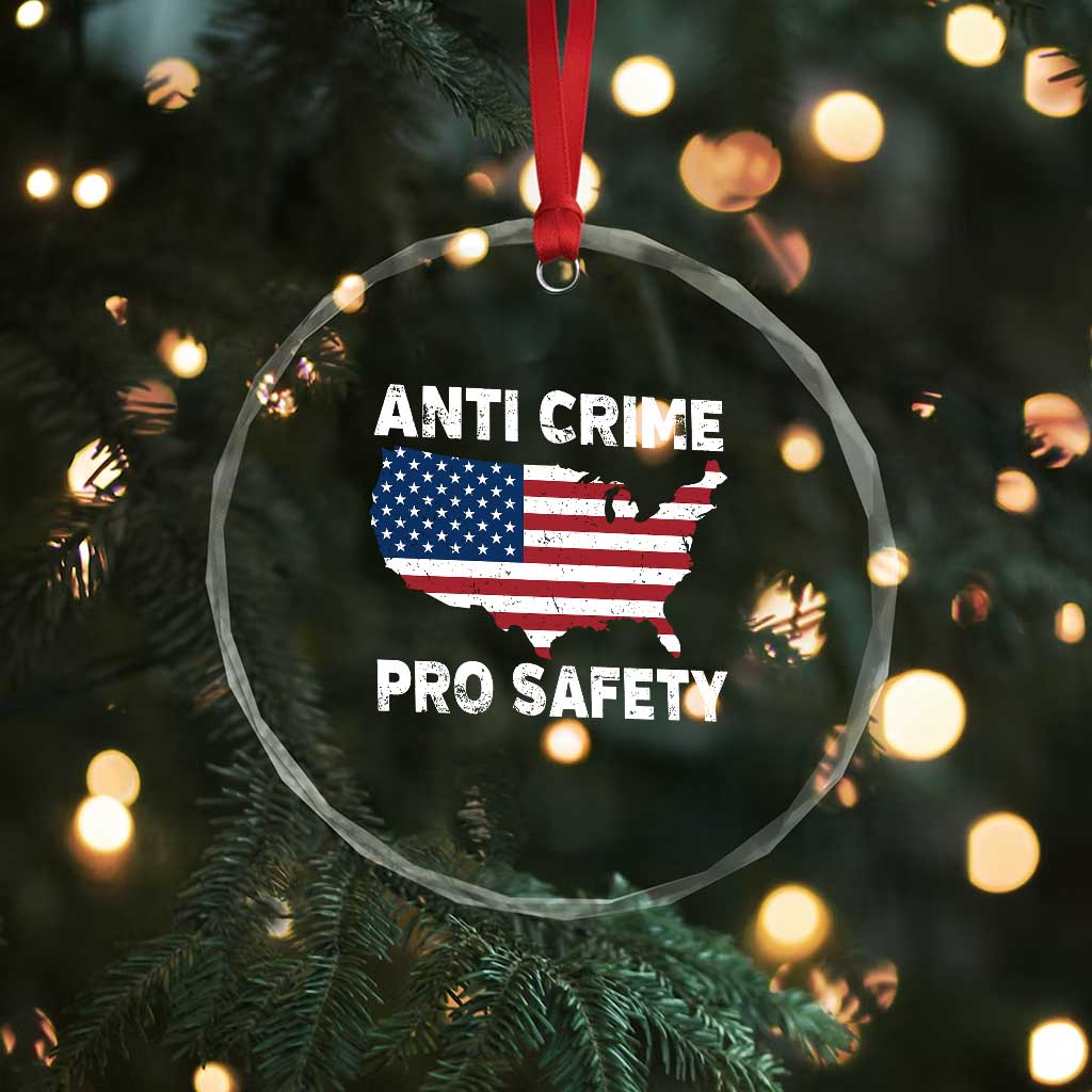 Anti Crime Pro Safety Crystal Glass Ornament Mayor Resistance Protest Jacob Political TS11 Print Your Wear