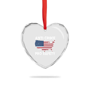 Anti Crime Pro Safety Heart Crystal Glass Ornament Mayor Resistance Protest Jacob Political TS11 Print Your Wear