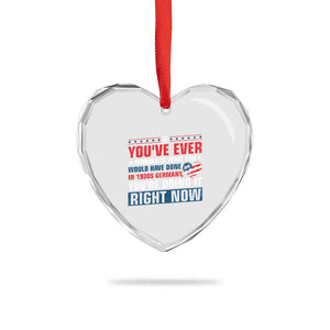 Anti Fascist Heart Crystal Glass Ornament Political Activism Human Rights TS10 Print Your Wear