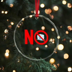 Anti ICE Crystal Glass Ornament No ICE Protest Symbol Anti Immigration Enforcement TS14 Print Your Wear