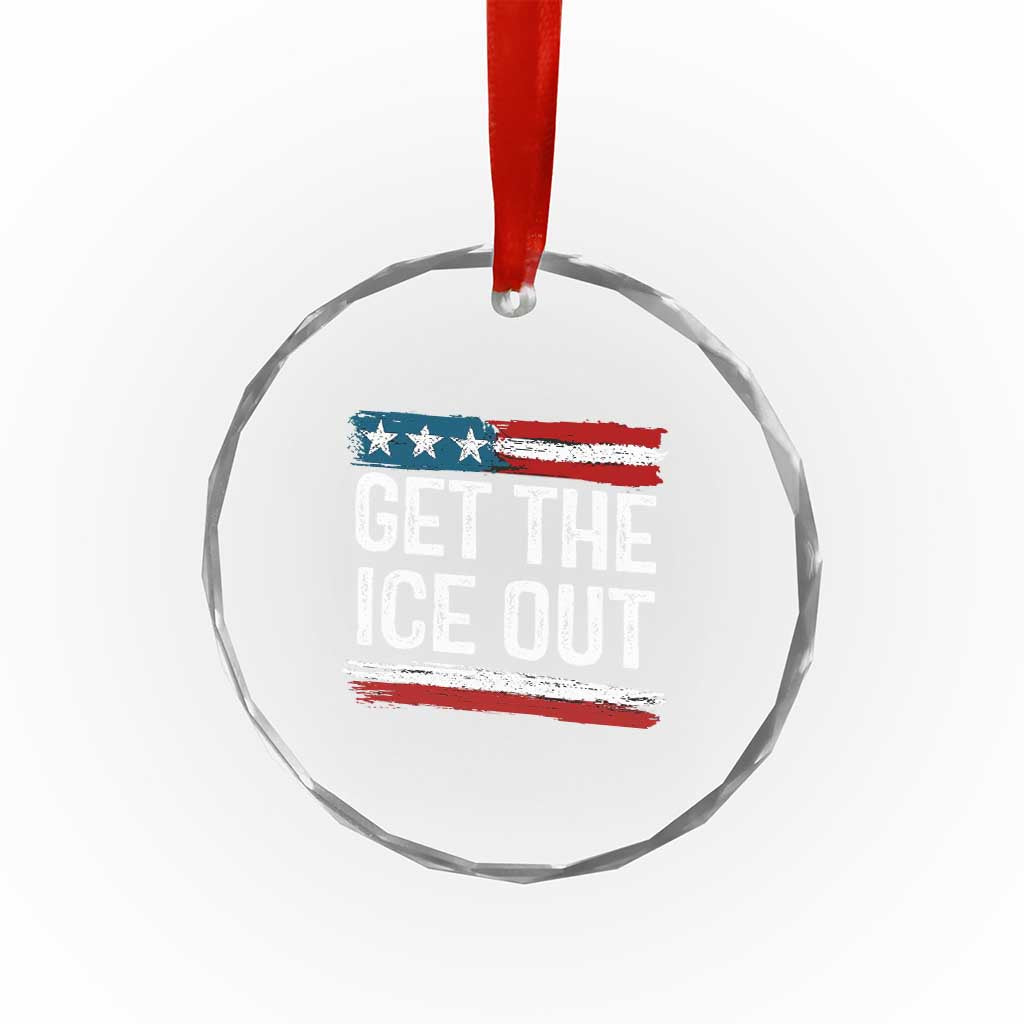 Anti ICE Immigration Protest Human Rights Crystal Glass Ornament TS14 Print Your Wear