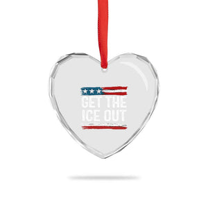 Anti ICE Immigration Protest Human Rights Heart Crystal Glass Ornament TS14 Print Your Wear