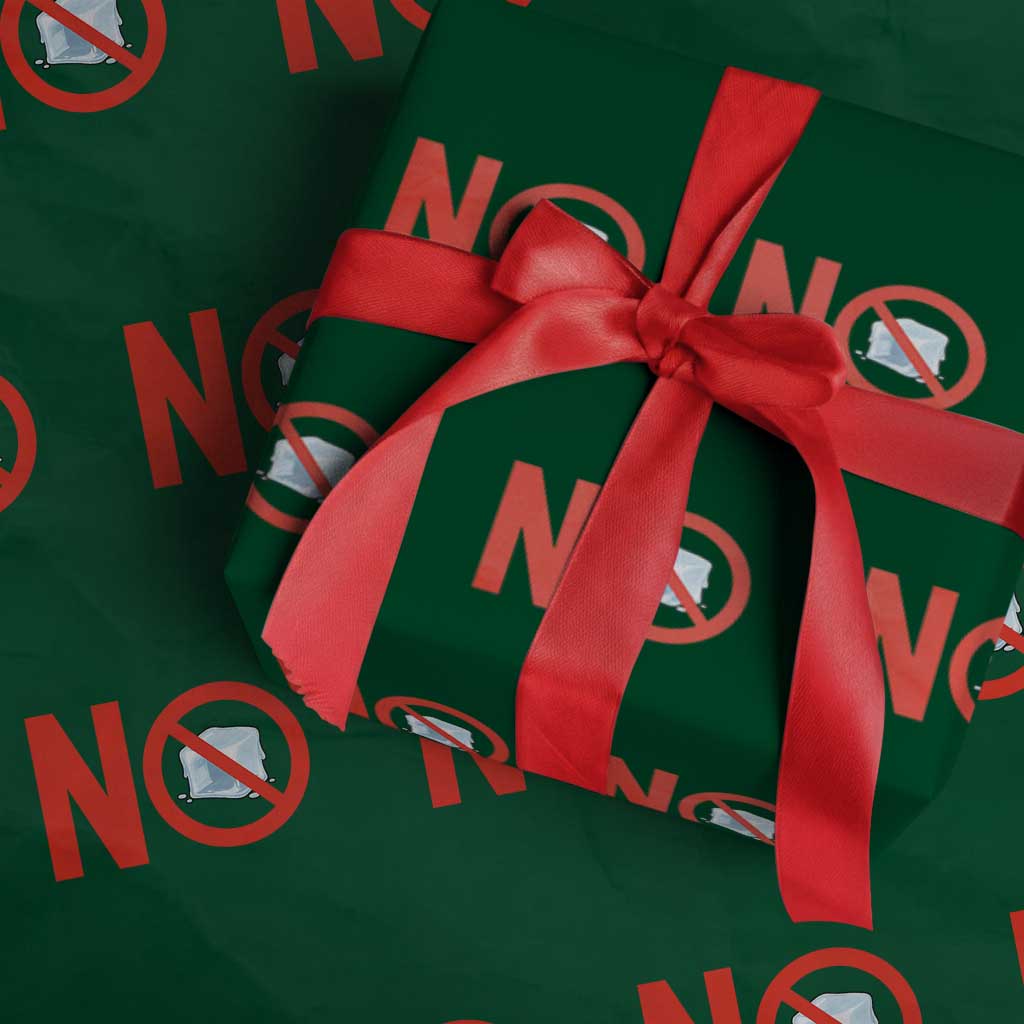 Anti ICE Wrapping Paper Roll No ICE Protest Symbol Anti Immigration Enforcement TS14 Green Print Your Wear