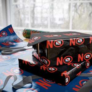 Anti ICE Wrapping Paper Roll No ICE Protest Symbol Anti Immigration Enforcement TS14 Black Print Your Wear