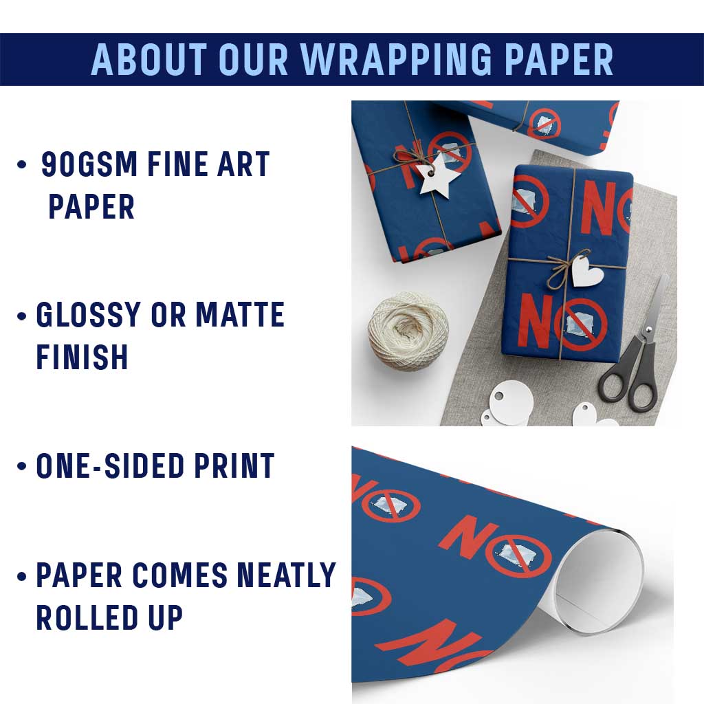 Anti ICE Wrapping Paper Roll No ICE Protest Symbol Anti Immigration Enforcement TS14 Print Your Wear