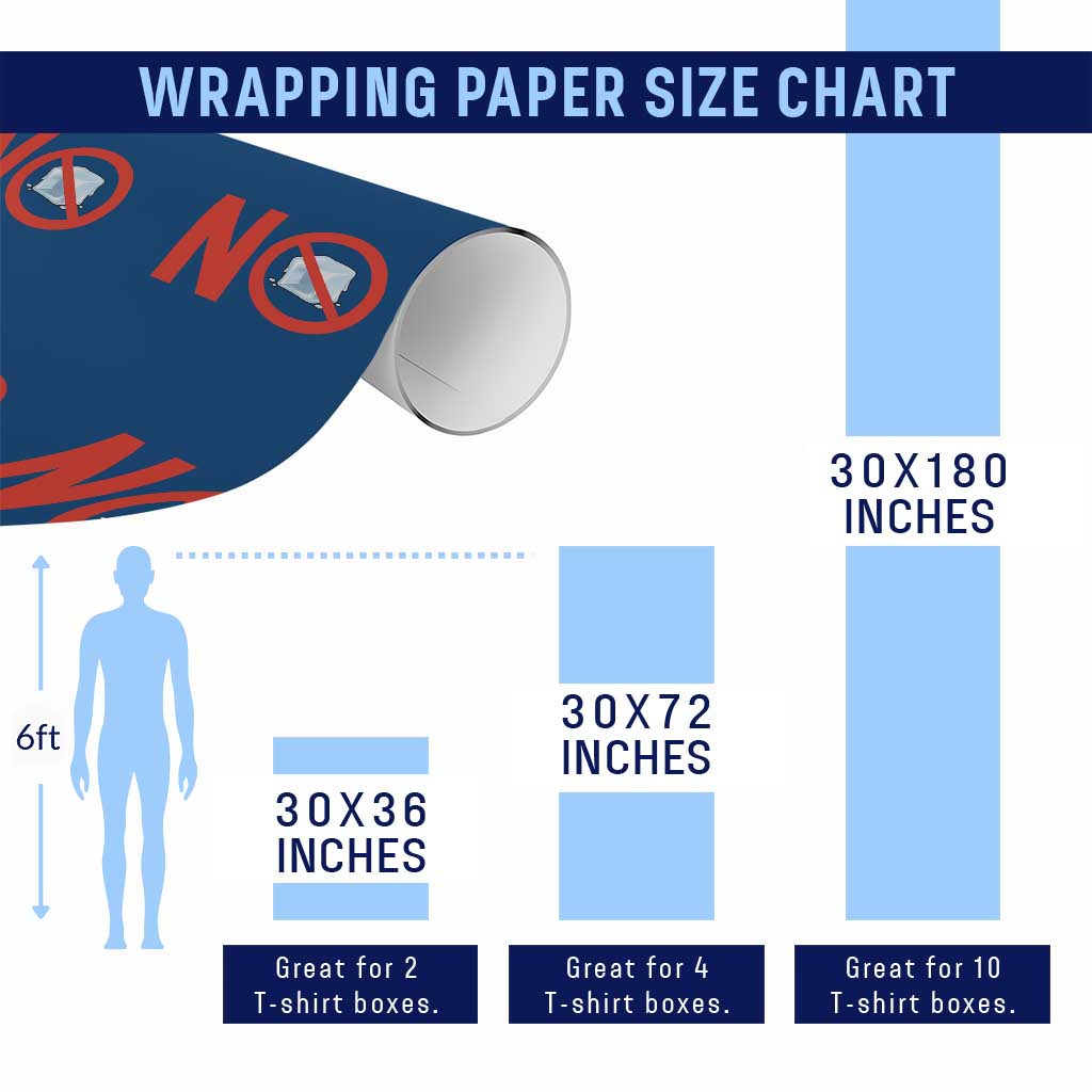 Anti ICE Wrapping Paper Roll No ICE Protest Symbol Anti Immigration Enforcement TS14 Print Your Wear