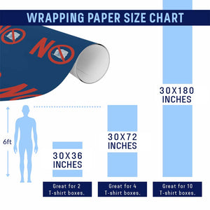 Anti ICE Wrapping Paper Roll No ICE Protest Symbol Anti Immigration Enforcement TS14 Print Your Wear