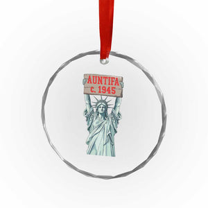 Antifa Fascism Crystal Glass Ornament Statue of Liberty Anti Fascism Patriotic TS14 Print Your Wear