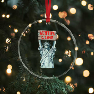 Antifa Fascism Crystal Glass Ornament Statue of Liberty Anti Fascism Patriotic TS14 Print Your Wear