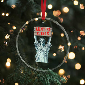 Antifa Fascism Crystal Glass Ornament Statue of Liberty Anti Fascism Patriotic TS14 Print Your Wear