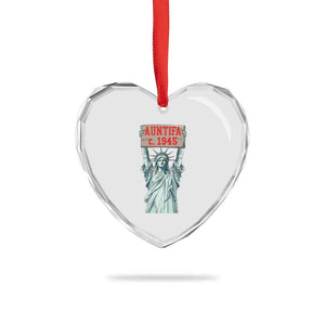 Antifa Fascism Heart Crystal Glass Ornament Statue of Liberty Anti Fascism Patriotic TS14 Print Your Wear
