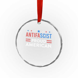 Antifascist Proud American Crystal Glass Ornament Fight Fascism Protest Human Rights TS11 Print Your Wear