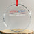 Antifascist Proud American Crystal Glass Ornament Fight Fascism Protest Liberal Democrat TS11 Transparent Glass 3'' Circle Print Your Wear