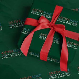 Antifascist Proud American Wrapping Paper Roll Fight Fascism Protest Liberal Democrat TS11 Green Print Your Wear